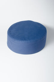 Handcrafted Buckwheat Meditation Pillow (Blue)