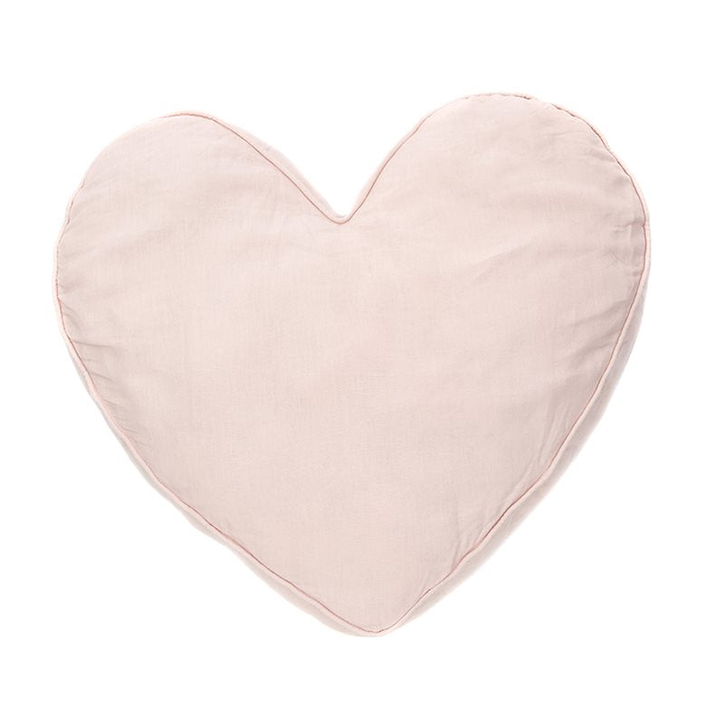 Linen Heart Cushion