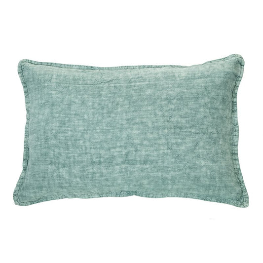 Linen Stone Wash Sage Cushion