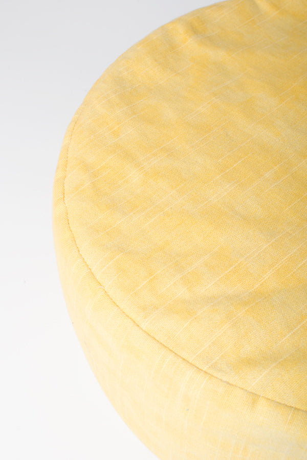 Handcrafted Buckwheat Meditation Pillow (Yellow)