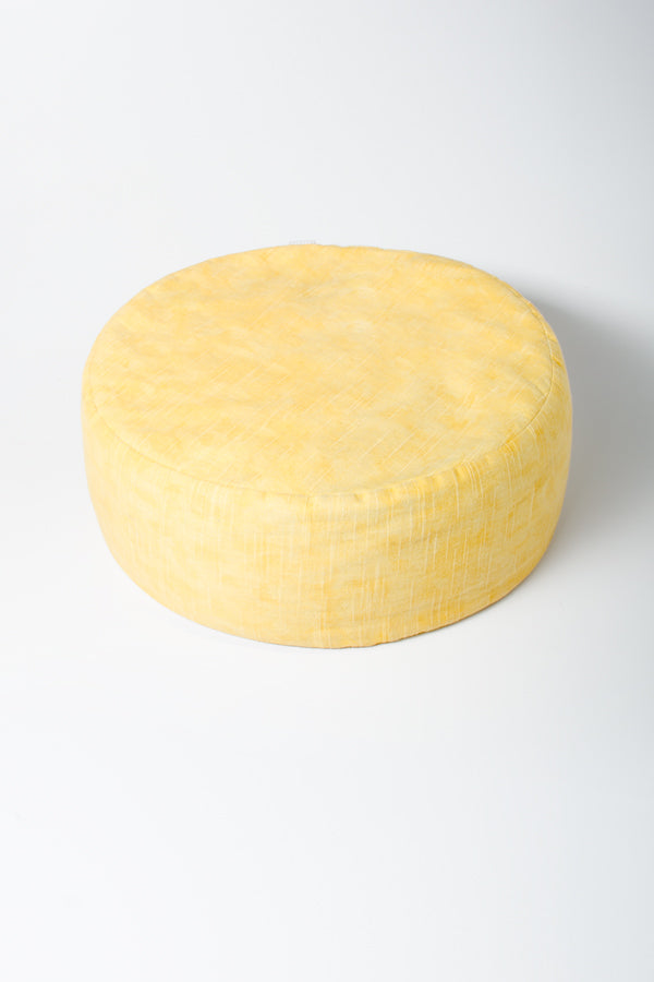 Handcrafted Buckwheat Meditation Pillow (Yellow)